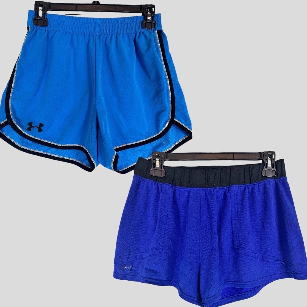 Under Armour Lot Of 2 Pair Running Shorts Women's Size Medium